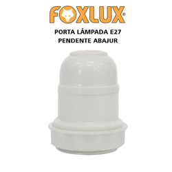 PORTA LAMPADA E27 PENDENTE ABAJUR BRANCO FOXLUX - ... - Comercial Leal