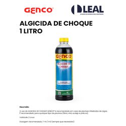 ALGICIDA DE CHOQUE 1 LITRO GENCO - 14051 - Comercial Leal