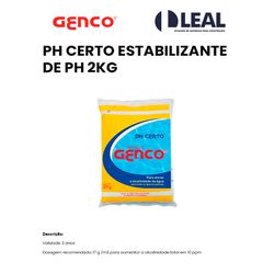 PH CERTO ESTABILIZANTE DE PH 2KG GENCO - 14054 - Comercial Leal