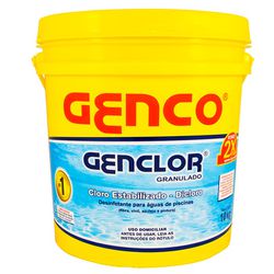 CLORO ESTABILIZADO GRANULADO 10KG GENCO - 14056 - Comercial Leal