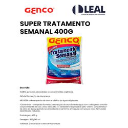 SUPER TRATAMENTO SEMANAL 400G GENCO - 14189 - Comercial Leal