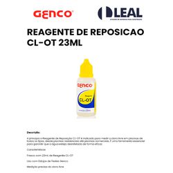 REAGENTE DE REPOSICAO CL-OT 23 ML GENCO - 14190 - Comercial Leal