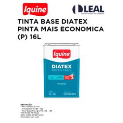 TINTA BASE DIATEX PINTA MAIS ECONOMICA (P) 16L - 1... - Comercial Leal