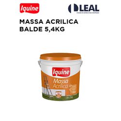 MASSA ACRILICA BALDE 5,4KG IQUINE - 12979 - Comercial Leal
