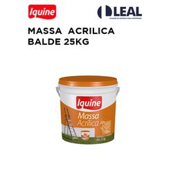 MASSA ACRILICA BALDE 25KG IQUINE - 12980 - Comercial Leal