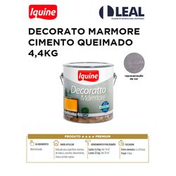 DECORATO MARMORE CIMENTO QUEIMADO 4,4KG IQUINE - 1... - Comercial Leal