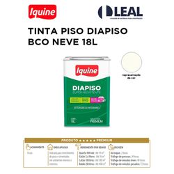 TINTA PISO DIAPISO BRANCO NEVE 18L IQUINE - 13194 - Comercial Leal
