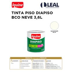 TINTA PISO DIAPISO BRANCO NEVE 3,6L IQUINE - 13199 - Comercial Leal