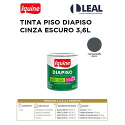 TINTA PISO DIAPISO CINZA ESCURO 3,6L IQUINE - 1320 - Comercial Leal