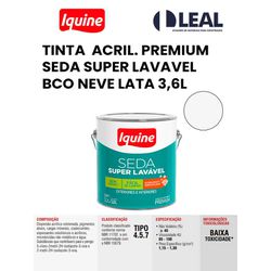 TINTA ACRÍLICA PREMIUM SEDA SUPER LAVÁVEL BRANCO ... - Comercial Leal