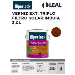 VERNIZ EXTERIOR E INTERIOR TRIPLO FILTRO SOLAR IMB... - Comercial Leal