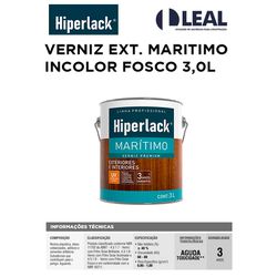 VERNIZ EXTERIOR E INTERIOR MARITIMO INCOLOR FOSCO ... - Comercial Leal