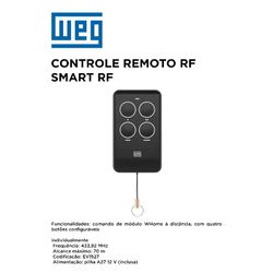 DISPOSITIVO CONTROLE REMOTO SMART RF WEG - 11886 - Comercial Leal