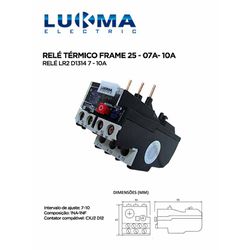 RELE TERMICO FRAME 25 - 07A - 10A LUKMA - 08309 - Comercial Leal