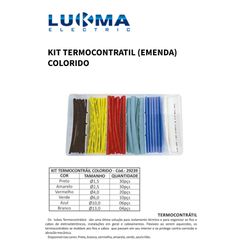 KIT TERMOCONTRATIL (EMENDA) COLOR LUKMA - 09663 - Comercial Leal