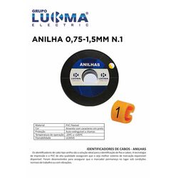 ANILHA 0,75-1,5MM N. 1 LUKMA PACOTE COM 1000 - 10... - Comercial Leal