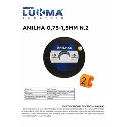 ANILHA 0,75-1,5MM N. 2 LUKMA PACOTE COM 1000 - 10... - Comercial Leal