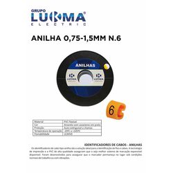 ANILHA 0,75-1,5MM N. 6 LUKMA PACOTE COM 1000 - 10... - Comercial Leal
