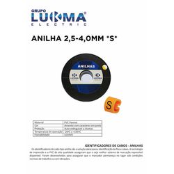 ANILHA 2,5-4,0MM *S* LUKMA PACOTE COM 1000 - 1010 - Comercial Leal