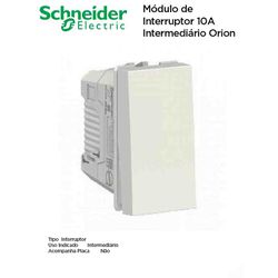 MODULO INTERRUPTOR INTERMED 10A BRANCO ORION - 090... - Comercial Leal