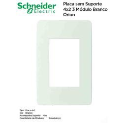 PLACA 4X2 3 MÓDULOS BRANCO ORION - 09009 - Comercial Leal