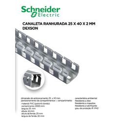 CANALETA RANHURADA 25X40X2M DEXSON - 09272 - Comercial Leal