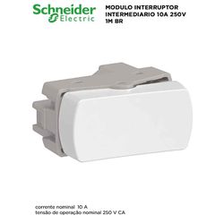 MODULO INTERRUPTOR INTERMED BRANCO MILUZ - 09303 - Comercial Leal