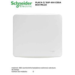 PLACA COM SUPORTE 4X4 CEGA BRANCO MILUZ - 09336 - Comercial Leal