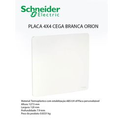 PLACA 4X4 CEGA BRANCA ORION - 09409 - Comercial Leal
