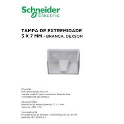 TAMPA PARA CANALETA BRANCO 13X7 DEXSON - 09532 - Comercial Leal
