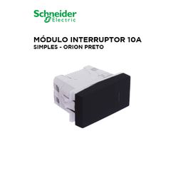 MODULO INTERRUPTOR SIMPLES 10A STELLAR BLACK ORION... - Comercial Leal