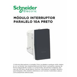 MODULO INTERRUPTOR PARALELO 10A STELLAR BLACK ORIO... - Comercial Leal