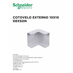 COTOVELO EXTERNO BRANCO 10X10 DEXSON - 09955 - Comercial Leal