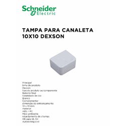 TAMPA PARA CANALETA BRANCA 10X10 DEXSON - 09959 - Comercial Leal