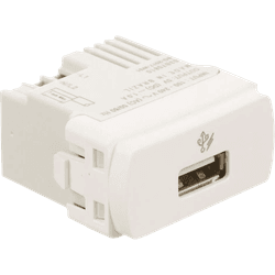 MODULO TOMADA USB 1A BRANCO MILUZ - 12742 - Comercial Leal