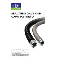 SEALTUBO GALVANIZADO COM CAPA PRETO 1/2X30M (EFRP... - Comercial Leal