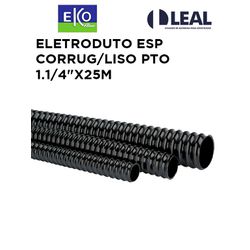 ELETRODUTO ESPIRALADO CORRUGADO/LISO PTO 1.1/4 - 1... - Comercial Leal