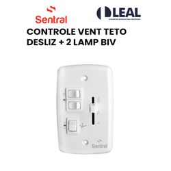 CONTROLE VENTILADOR DE TETO DESLIZANTE + 2 LÂMPADA... - Comercial Leal