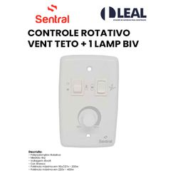 CONTROLE ROTATIVO VENTILADOR TETO + 1 LAMP BIVOLT ... - Comercial Leal