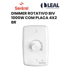 DIMMER ROTATIVO BIVOLT 1000W COM PLACA 4X2 BR - 00... - Comercial Leal