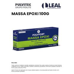ADESIVO EPOXI POLYEPOX 100G PULVITEC - 02191 - Comercial Leal