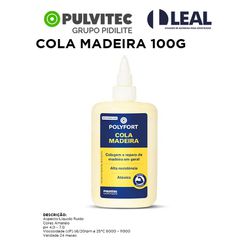 COLA MADEIRA 100G PULVITEC - 03005 - Comercial Leal