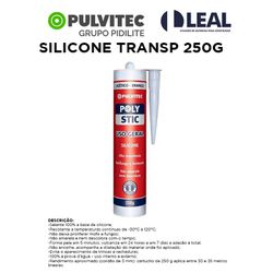 SILICONE TRANSPARENTE 250G PULVITEC - 03586 - Comercial Leal