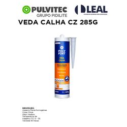 VEDA CALHA CINZA 285G PULVITEC - 06884 - Comercial Leal