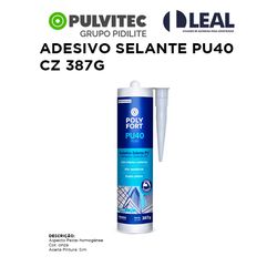 ADESIVO SELANTE PU40 CINZA 387G PULVITEC - 11415 - Comercial Leal