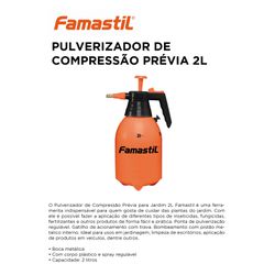PULVERIZADOR COMPR PREVIA 2L FAMASTIL - 10037 - Comercial Leal