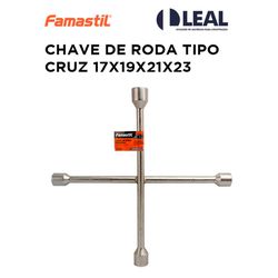 CHAVE DE RODA TIPO CRUZ 17X19X21X23 FAMASTIL - 105... - Comercial Leal
