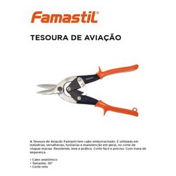 TESOURA DE AVIACAO FAMASTIL - 10684 - Comercial Leal