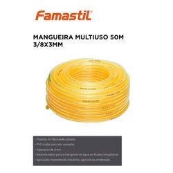 MANGUEIRA MULTIUSO 3/8X3 MM 50 M FAMASTIL - 11244 - Comercial Leal
