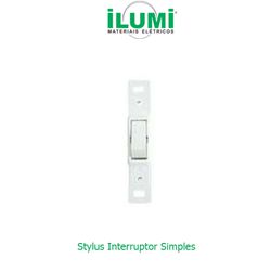 INTERRUPTOR SIMPLES BR STYLUS - ILUMI - 05264 - Comercial Leal